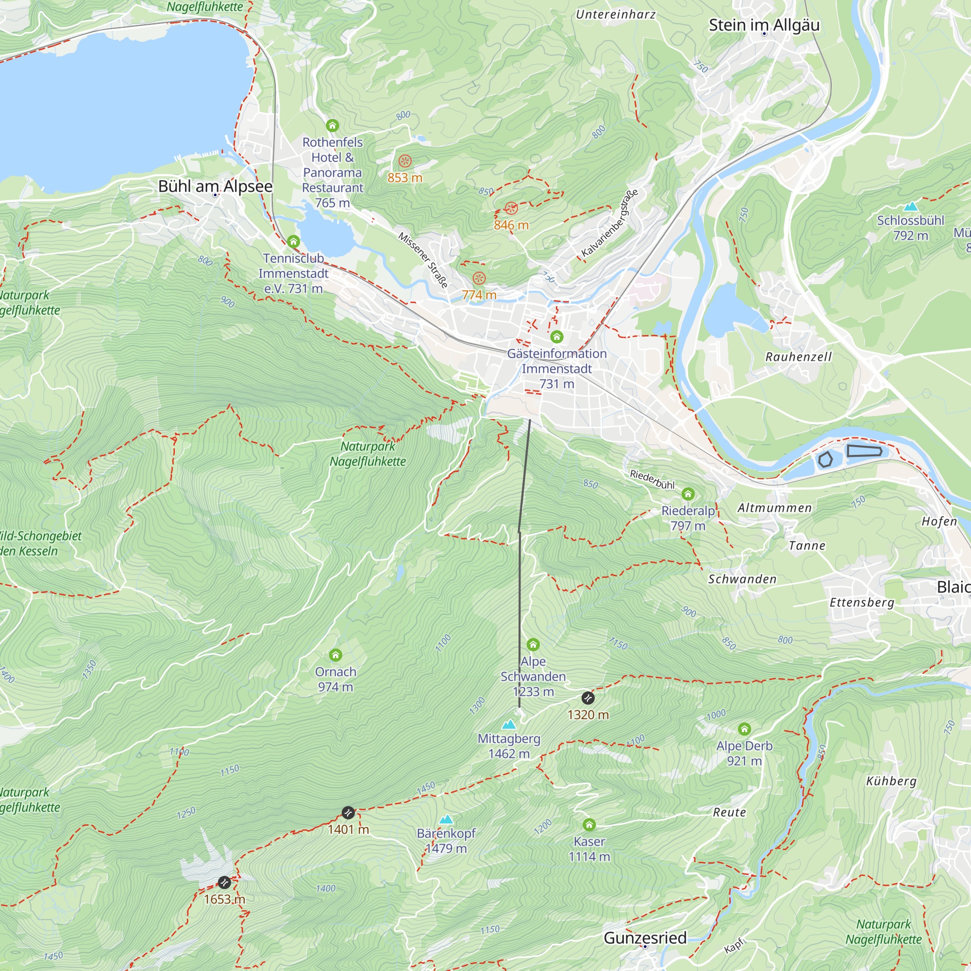 Sennalpe Hochried map