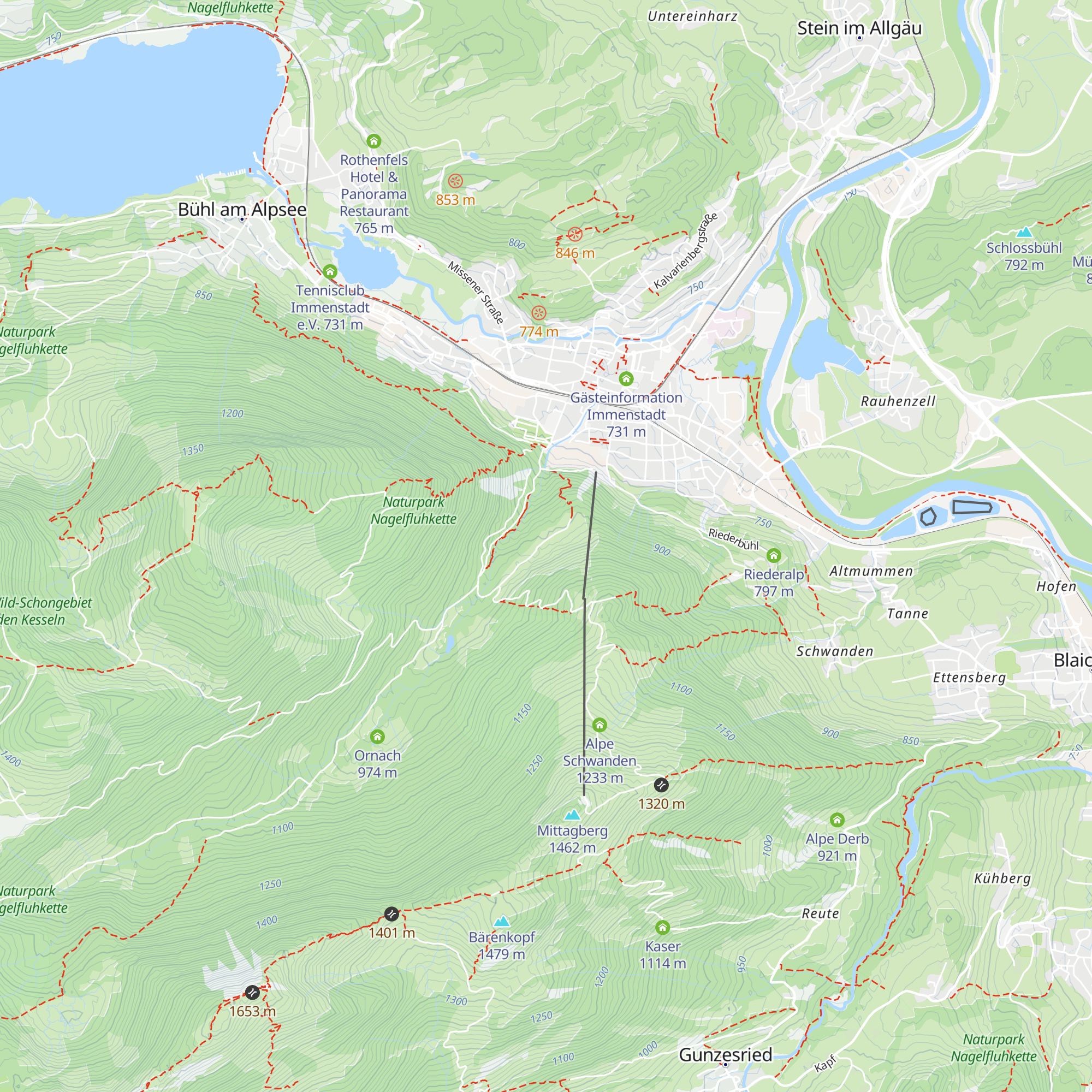 Sennalpe Hochried map