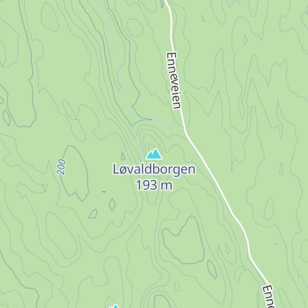 Map of Løvaldborgen