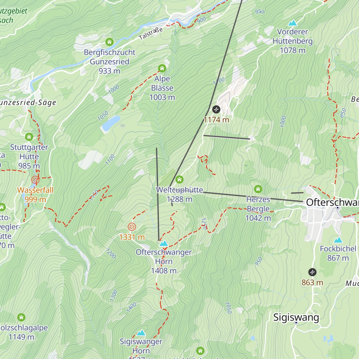 Weltcuphütte map