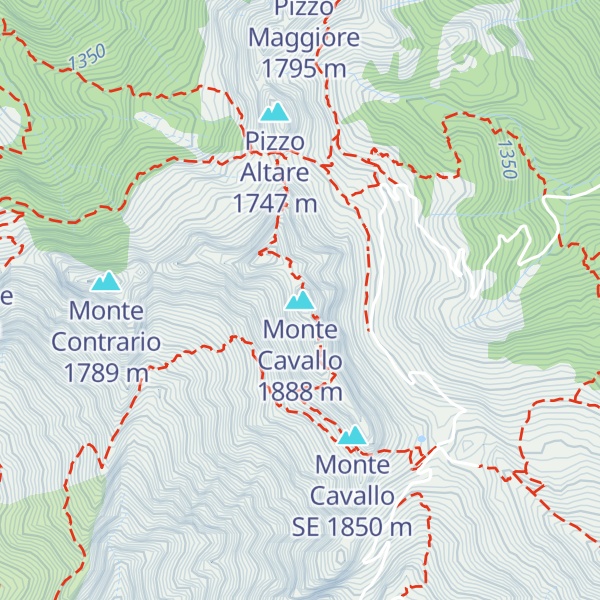 Map of Monte Cavallo