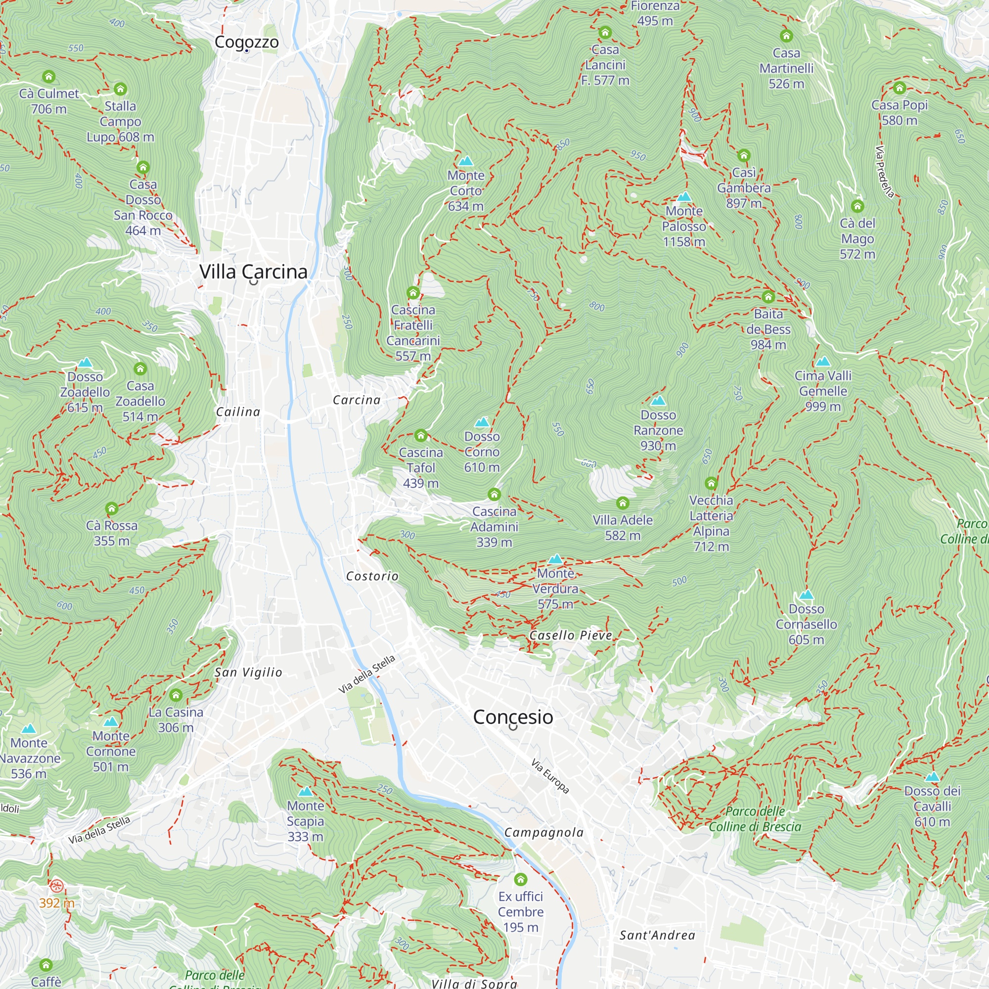 Cascina Adamini map