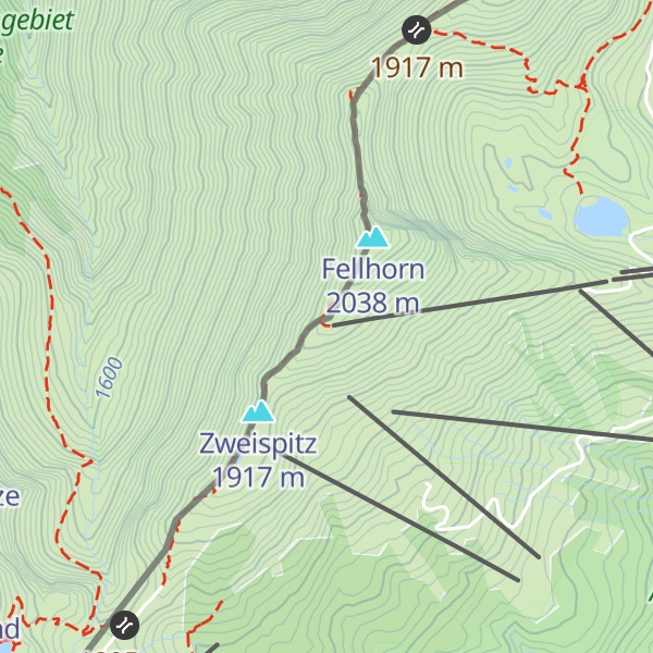 Map of Fellhorn Gipfelstation