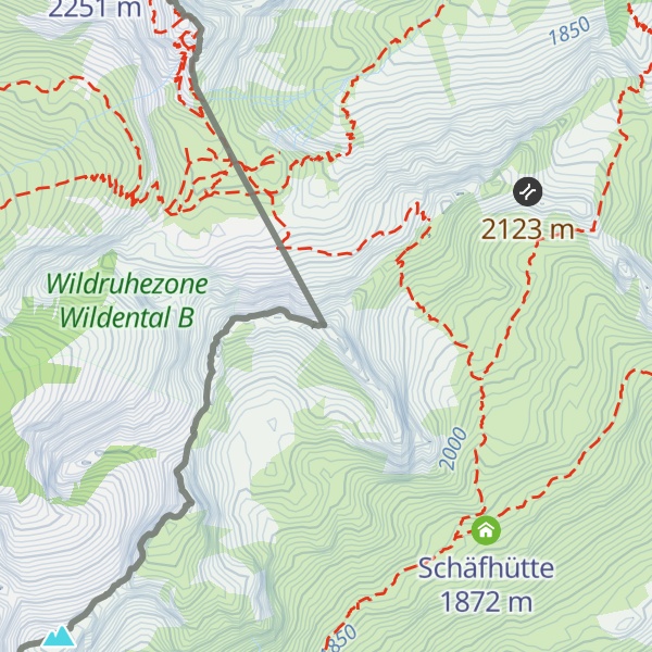 Map of Nördlicher Schafalpenkopf