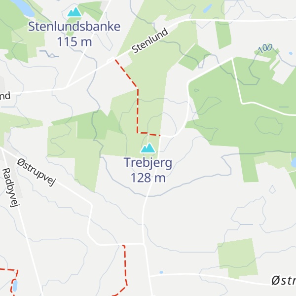 Map of Trebjerg