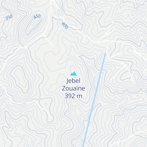 Map of Jebel Zouaïne