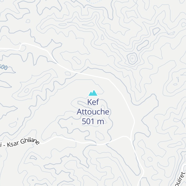 Map of Kef Attouche