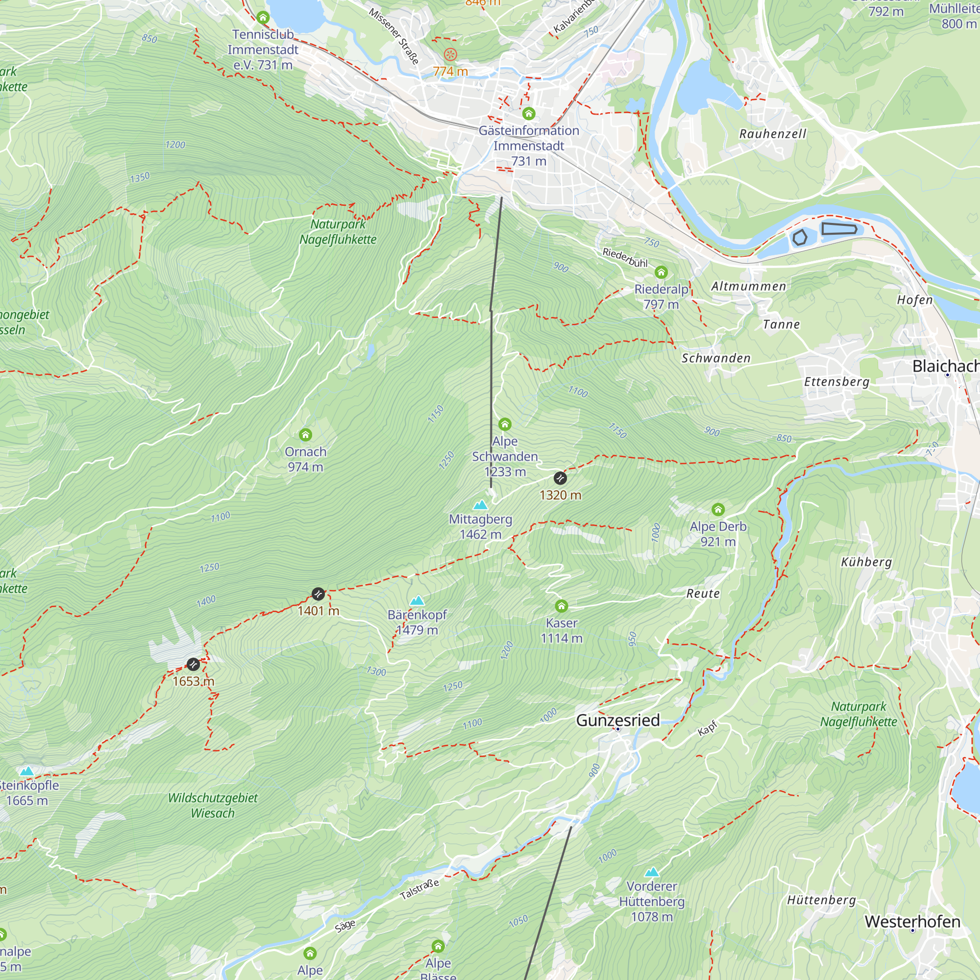 Restaurant Mittagberg map