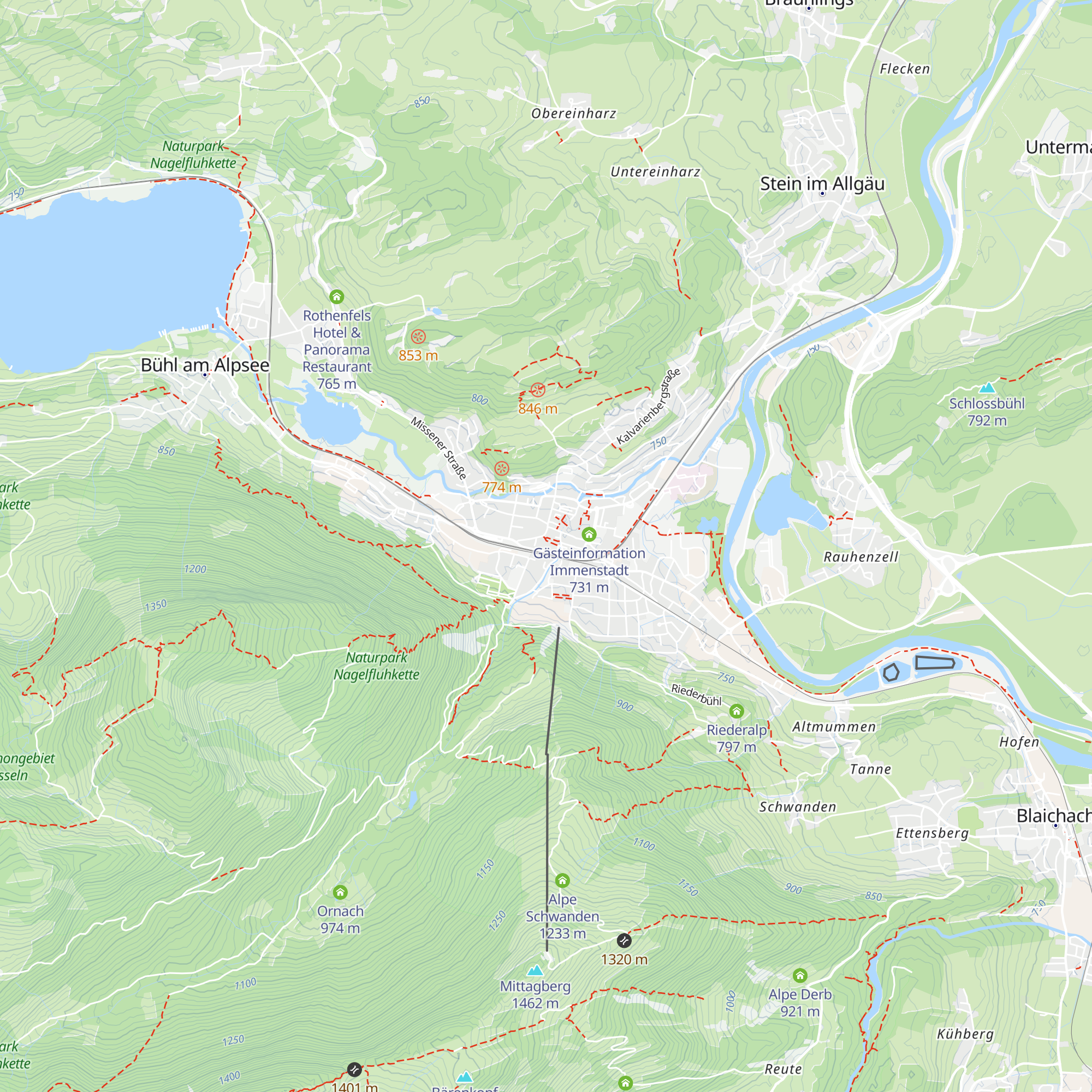 Tourist-Information Immenstadt map