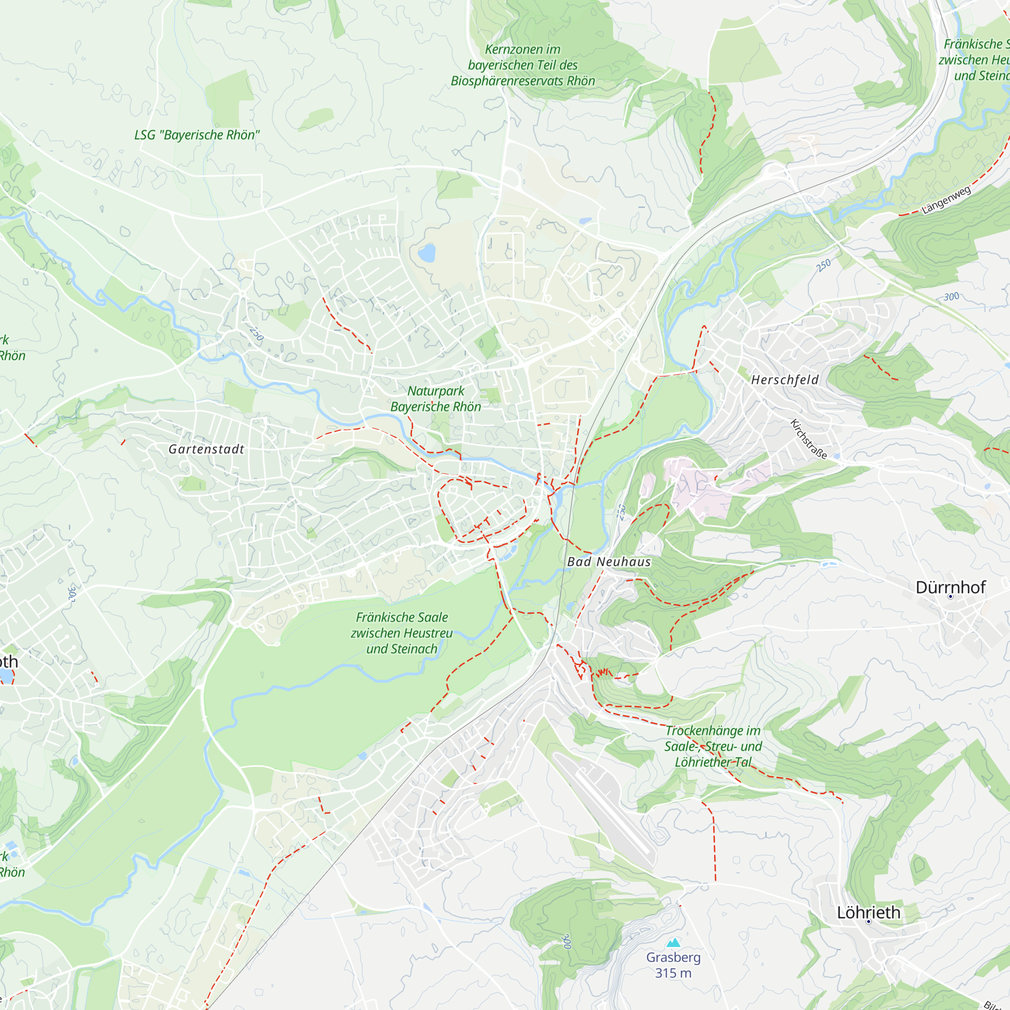 Tourist Information Stadt Bad Neustadt map
