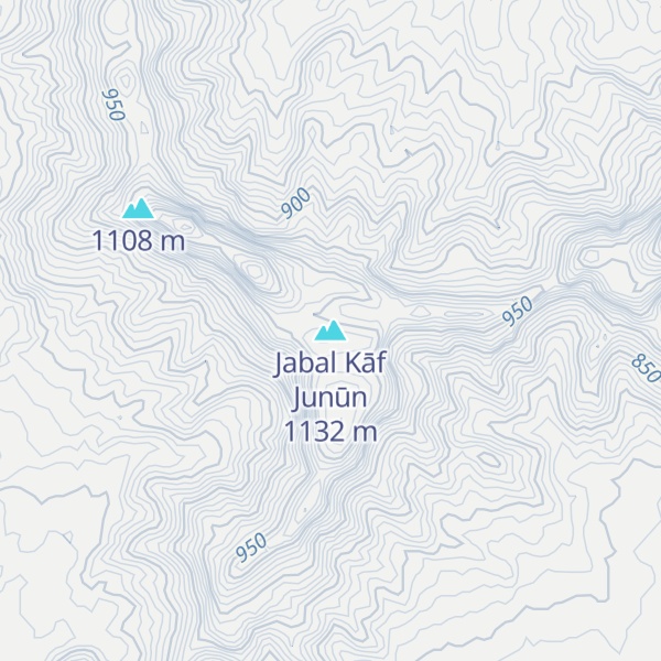 Map of Jabal Kāf Junūn