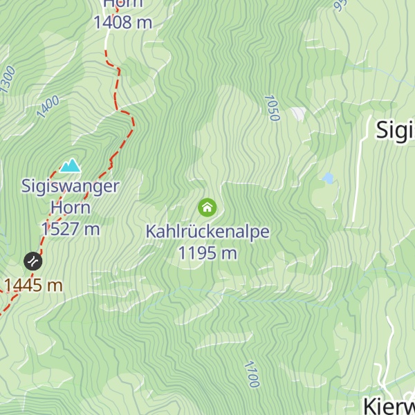 Map of Kahlrückenalpe