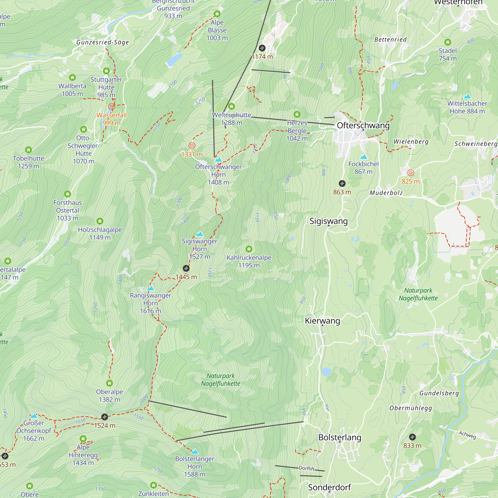 Kahlrückenalpe map