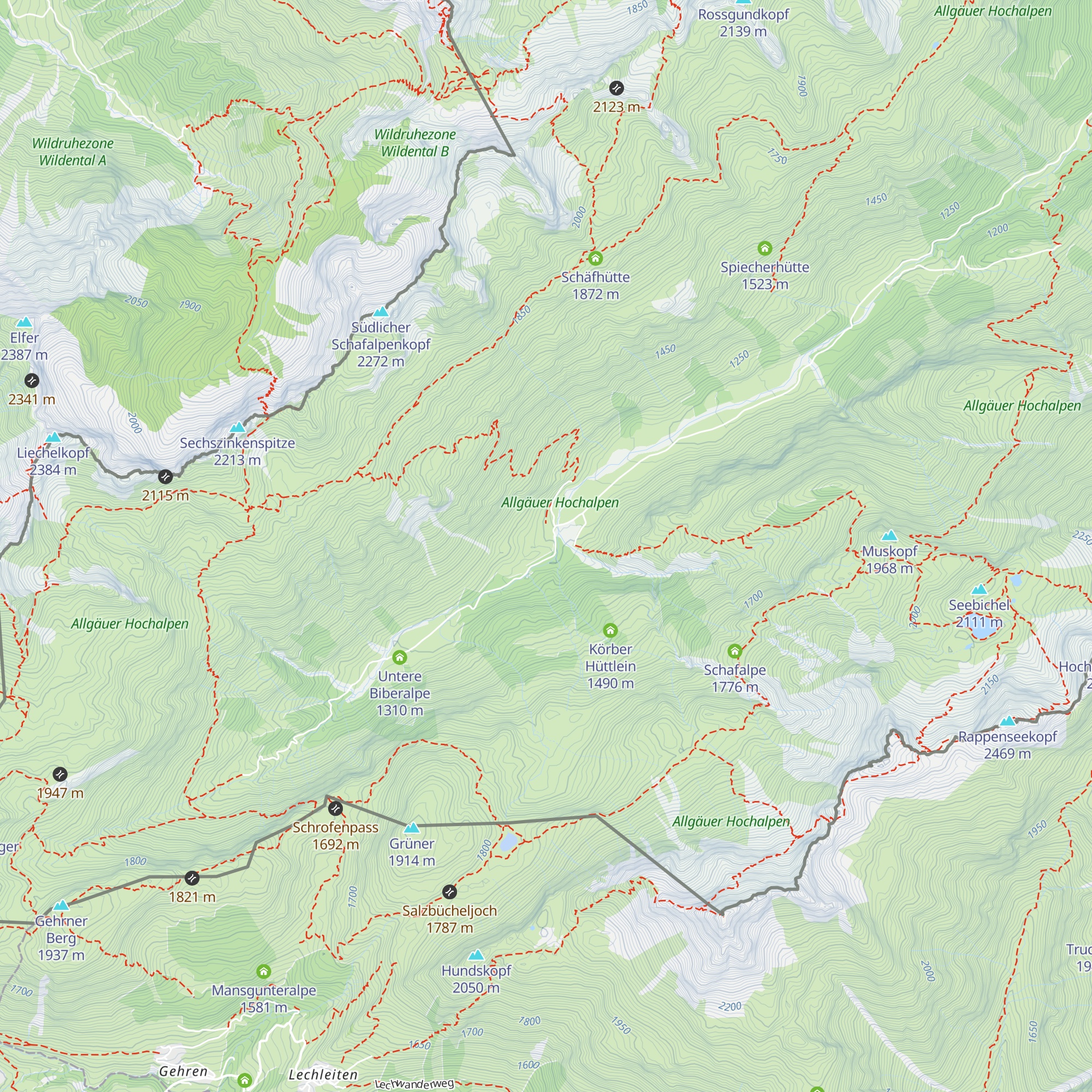 Höflehütte map