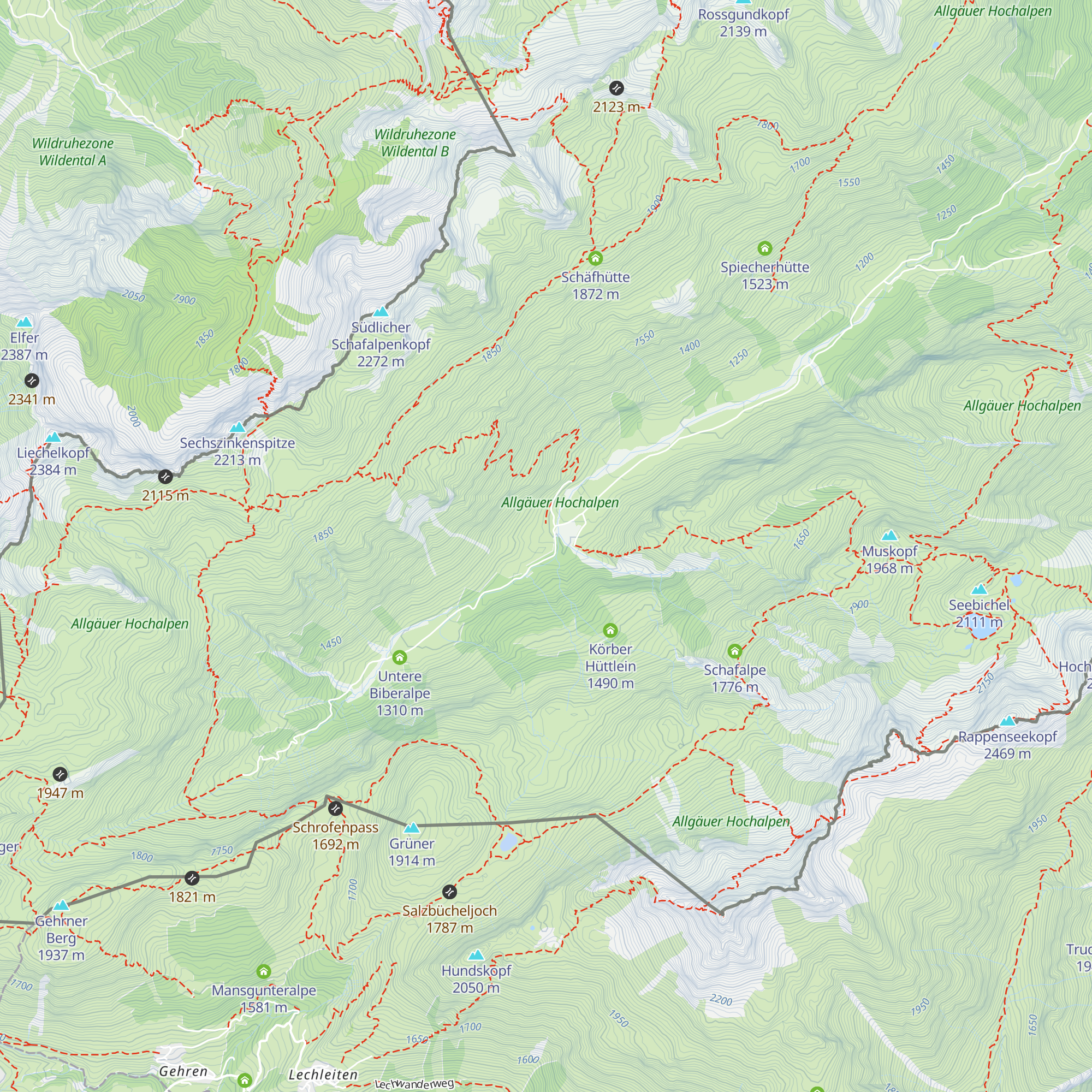 Höflehütte map