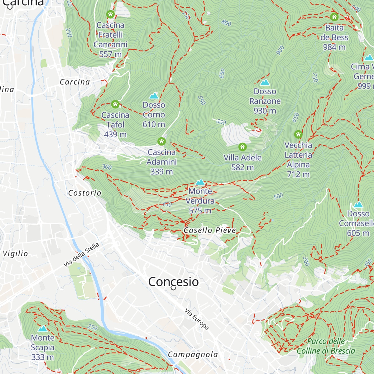 Rifugio Alpini di Concesio map