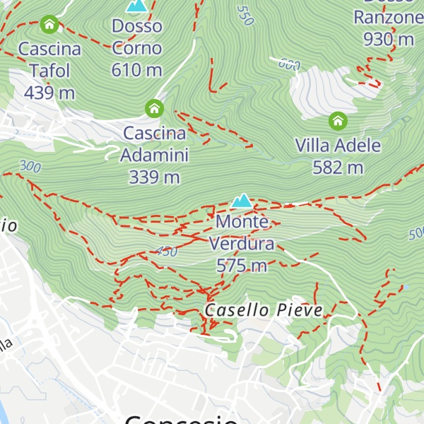 Map of Rifugio Alpini di Concesio