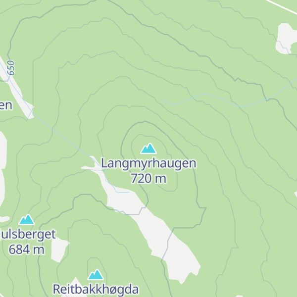 Map of Langmyrhaugen