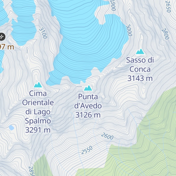 Map of Punta d'Avedo