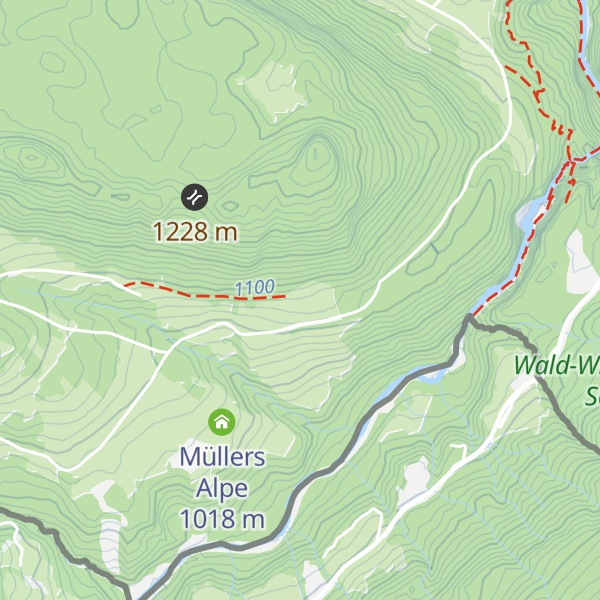 Map of Alpe hinter der Enge