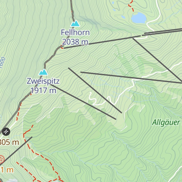Map of Obere Bierenwangalpe