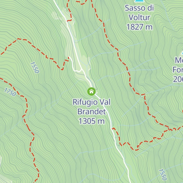 Map of Rifugio Val Brandet