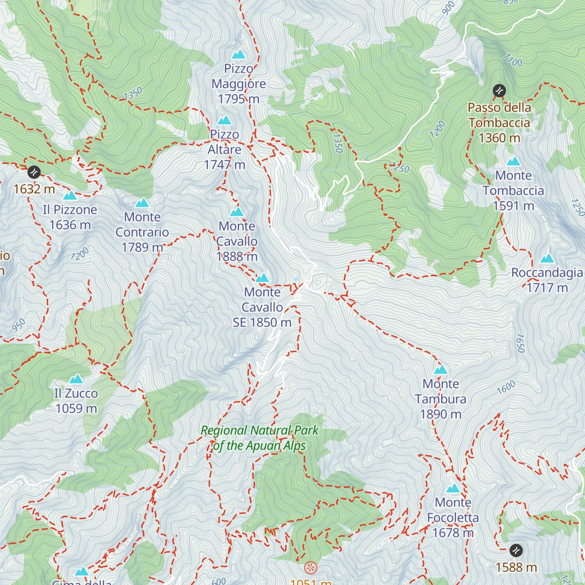 Bivacco Aronte map