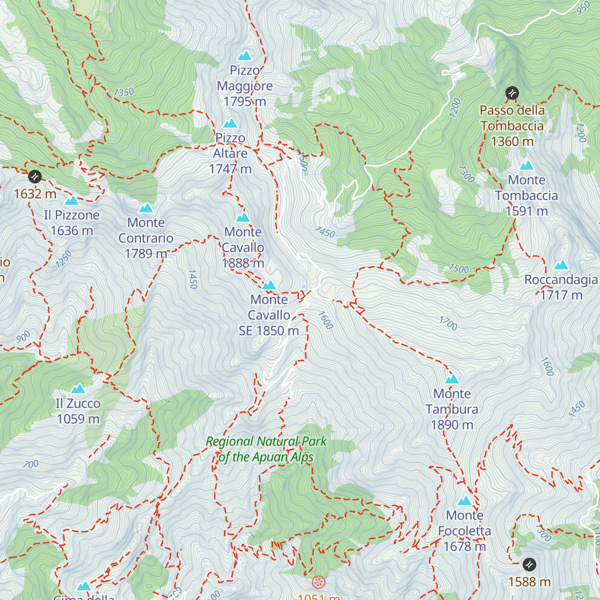 Bivacco Aronte map