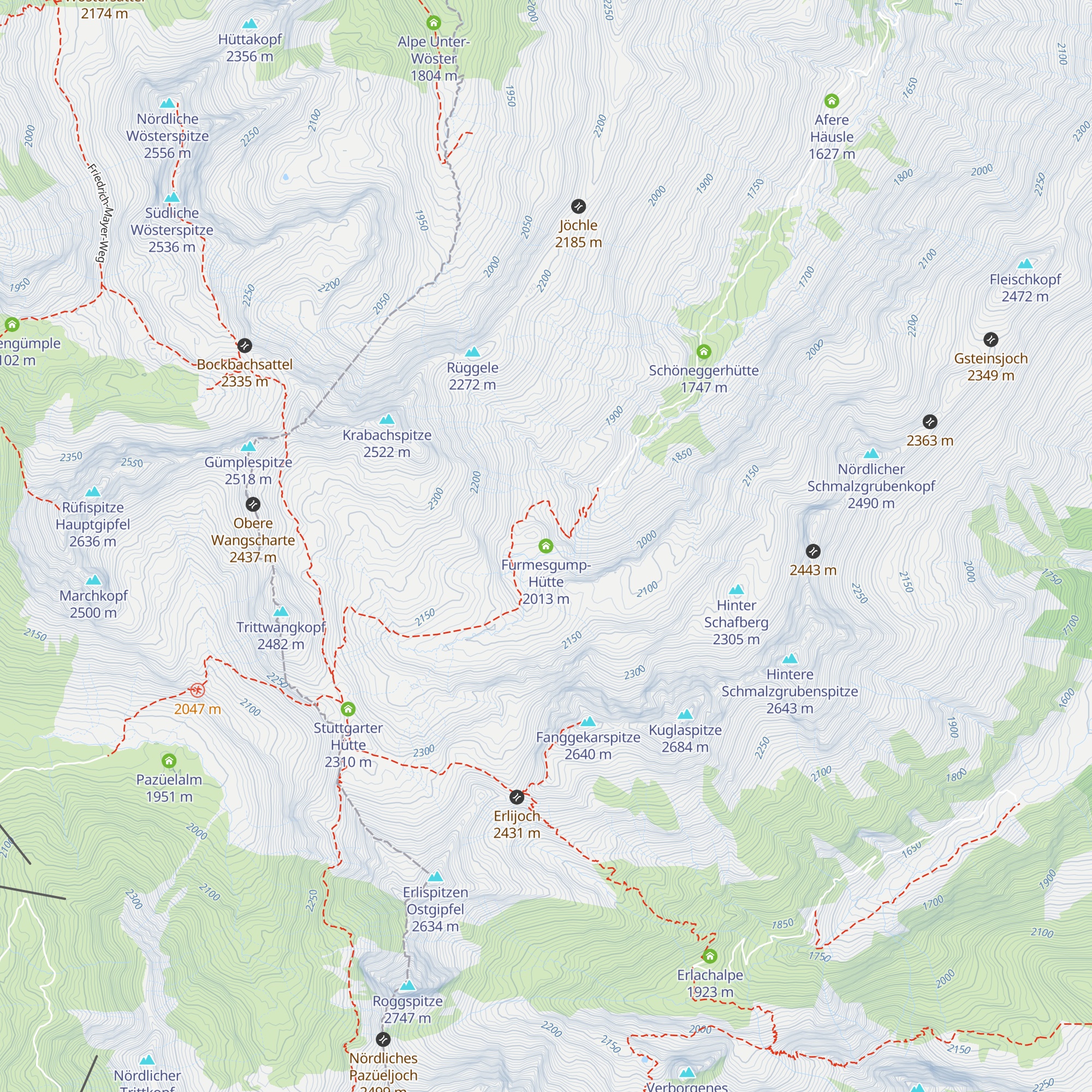 Furmesgump-Hütte map