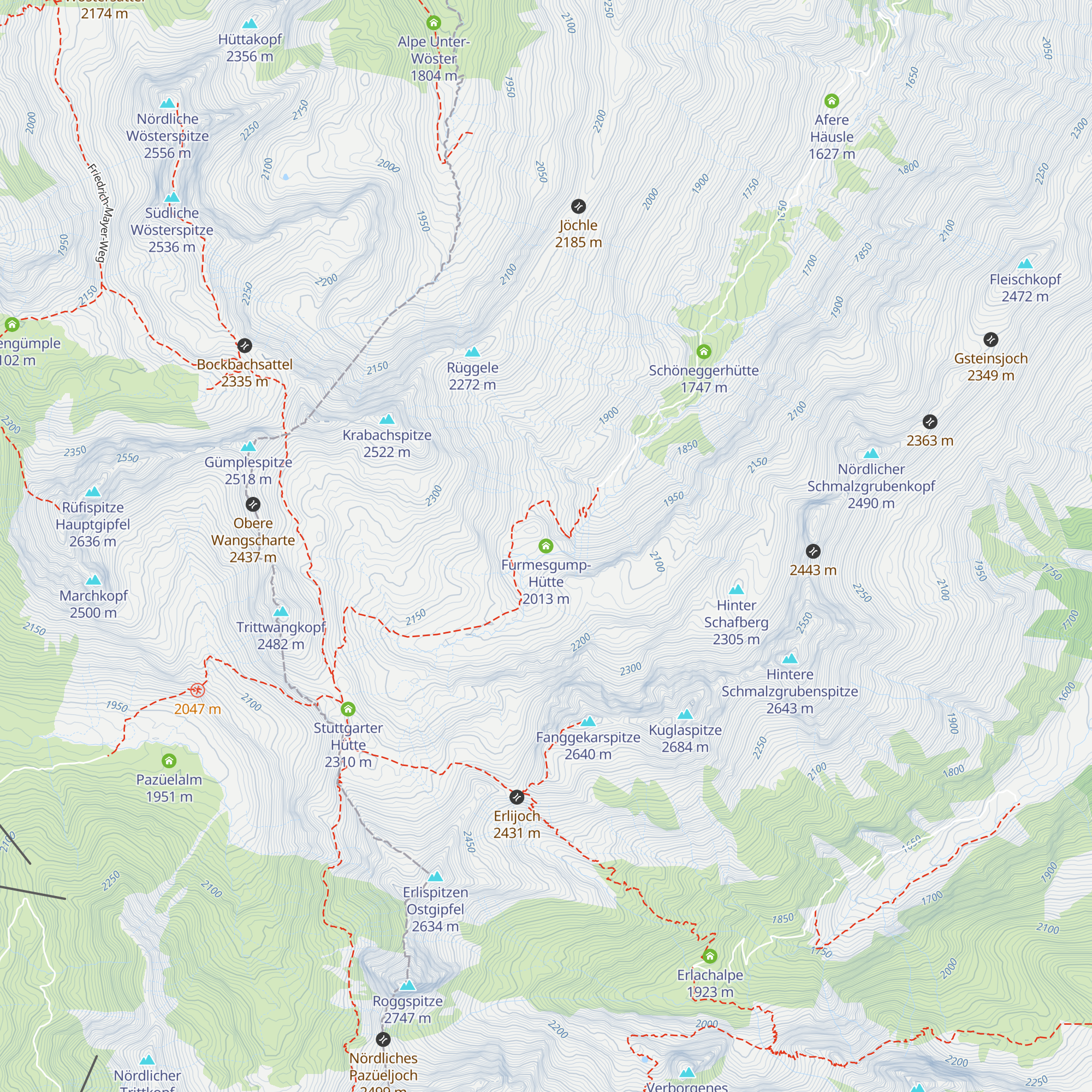 Furmesgump-Hütte map