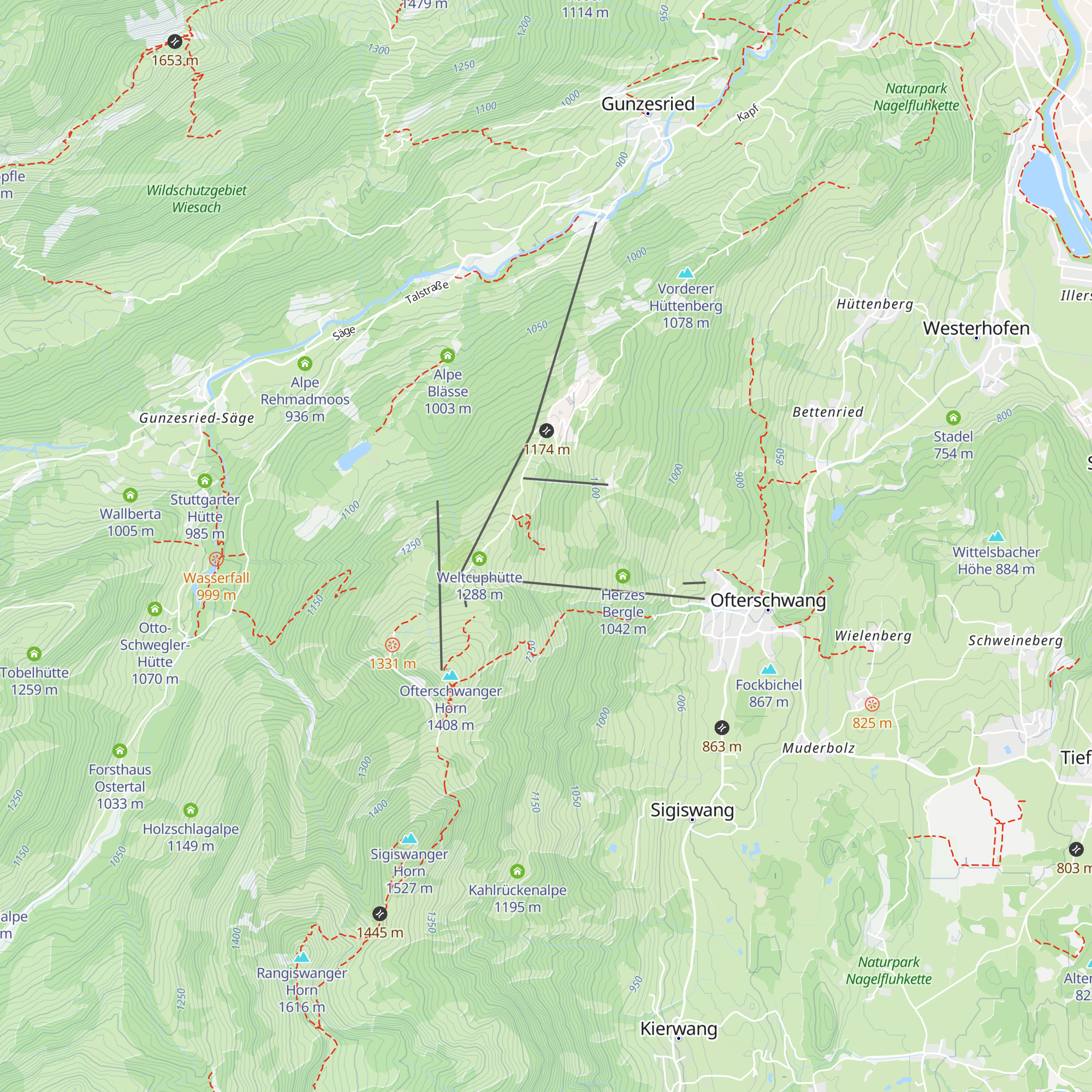 Hochbichlhütte map