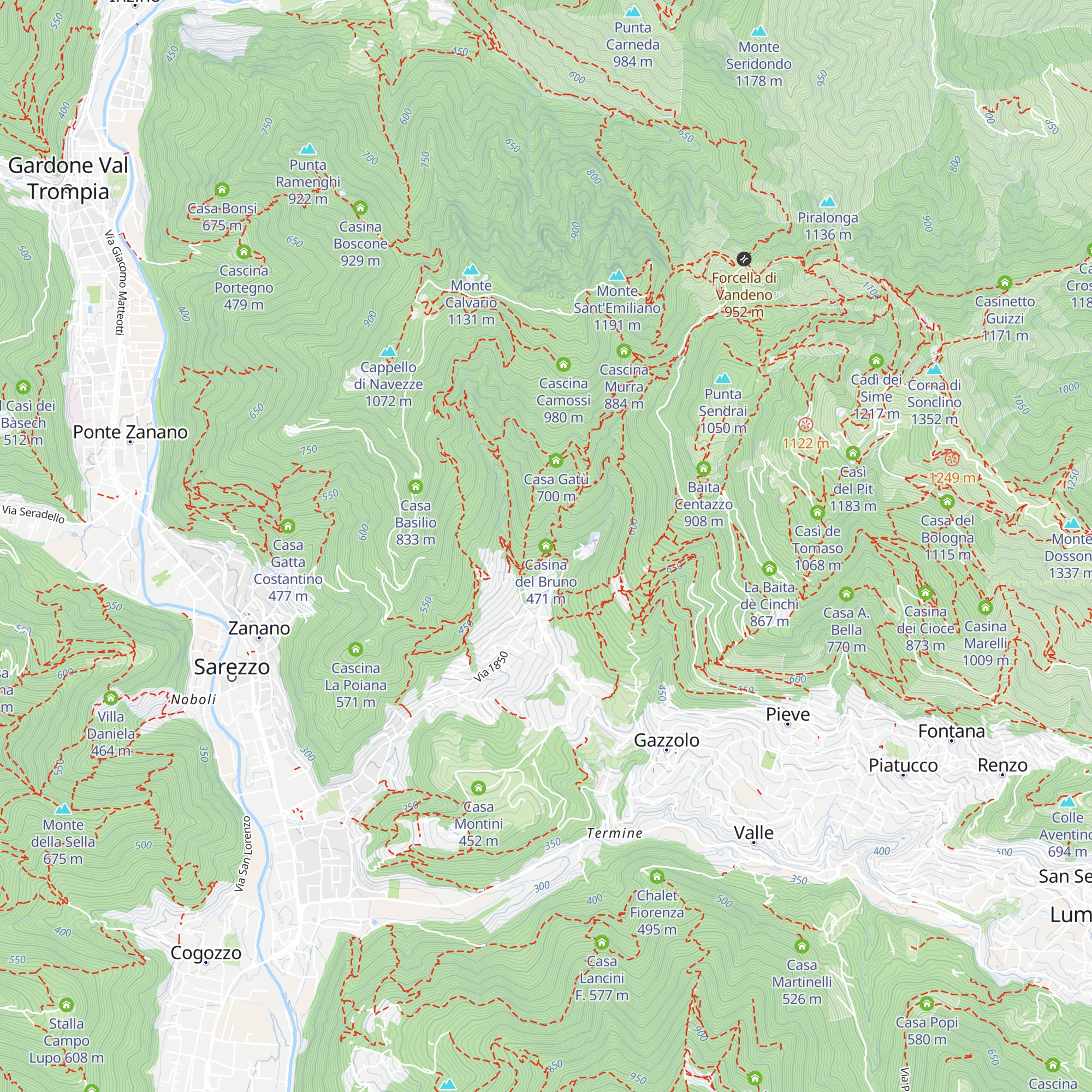Casina del Bruno map