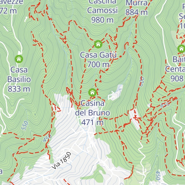 Map of Casina del Bruno