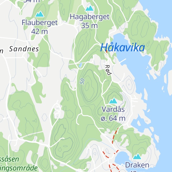 Map of Vardås