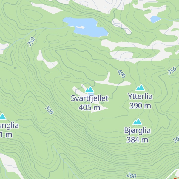 Map of Svartfjellet