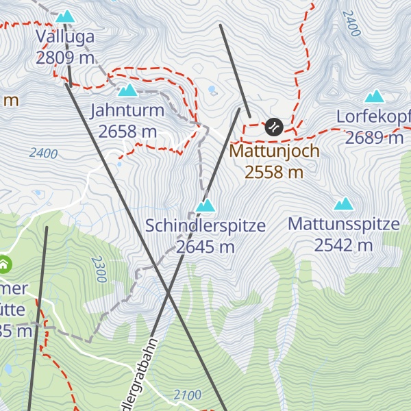 Map of Schindlerspitze