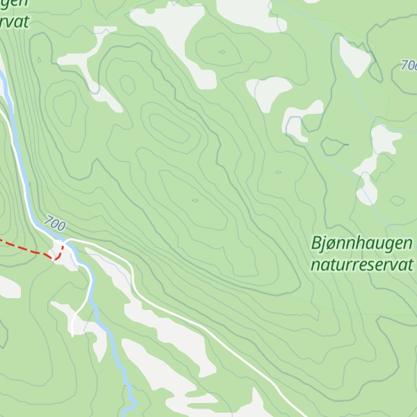 Map of Bjørnhaugen