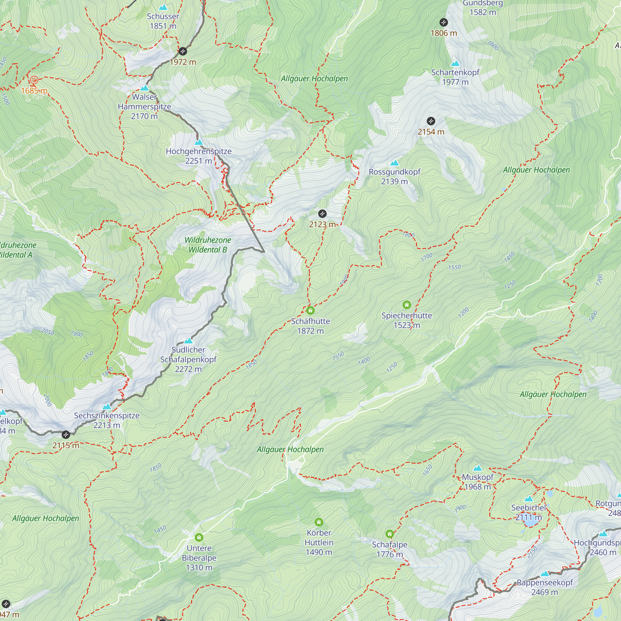 Schäfhütte map
