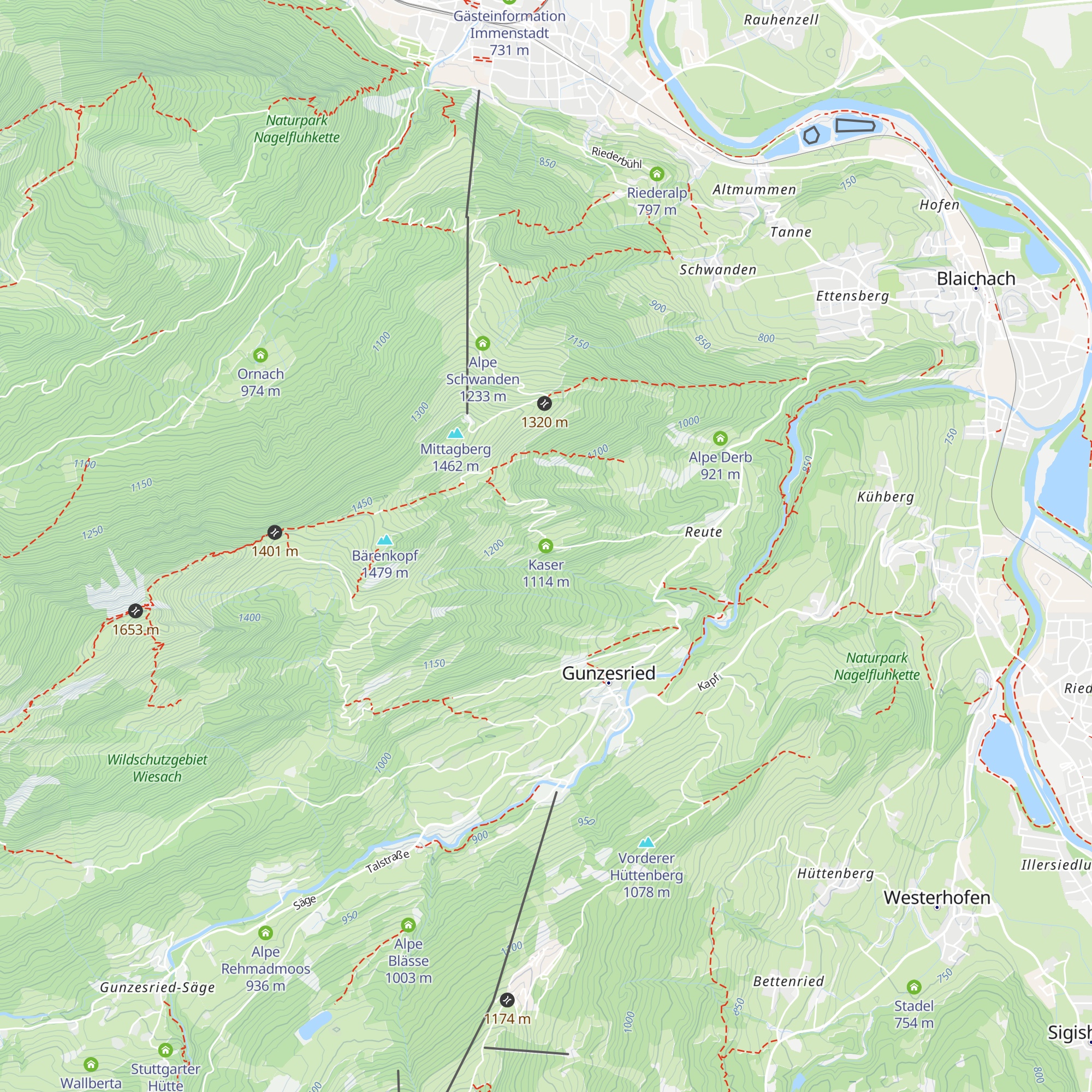 Kaser map