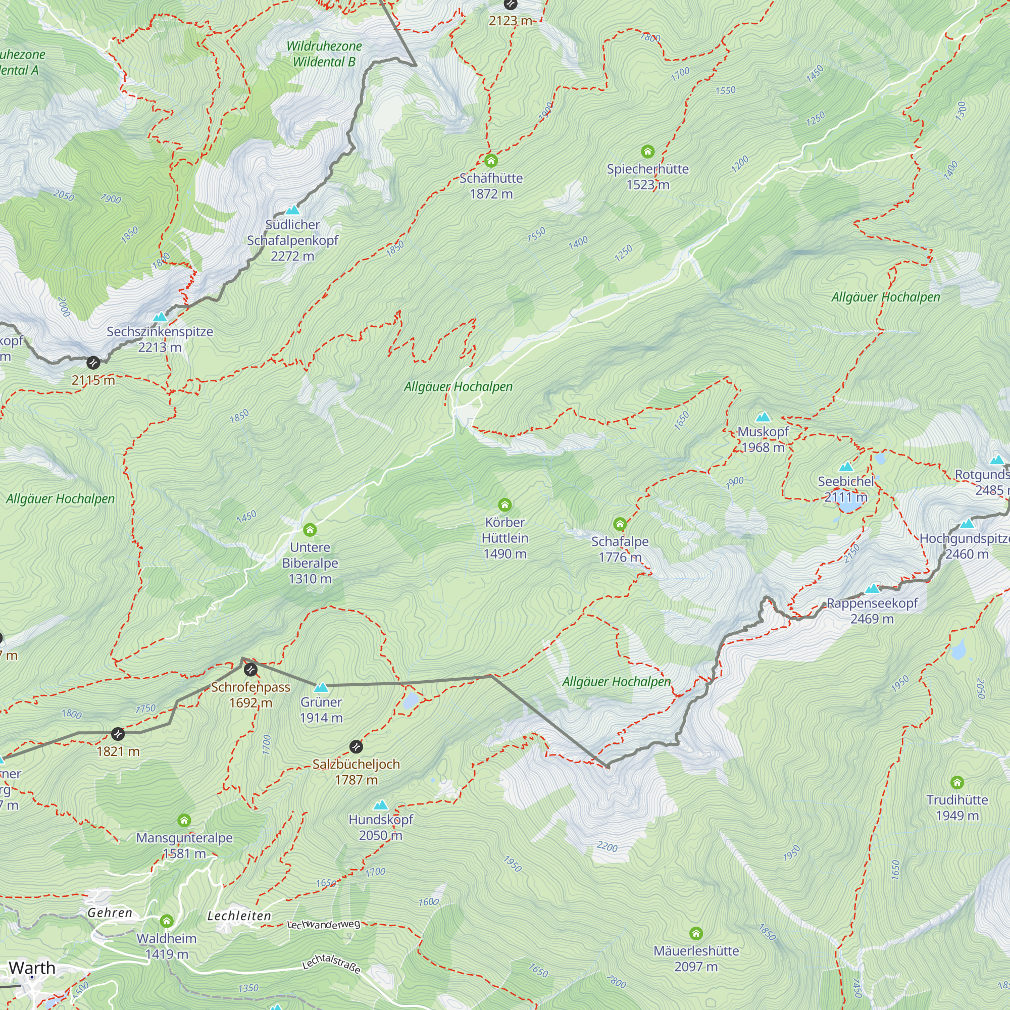 Körber Hüttlein map
