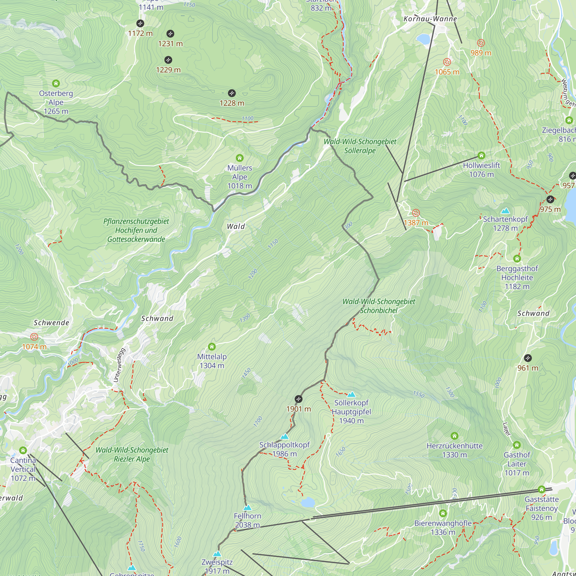 Amans-Alpe map