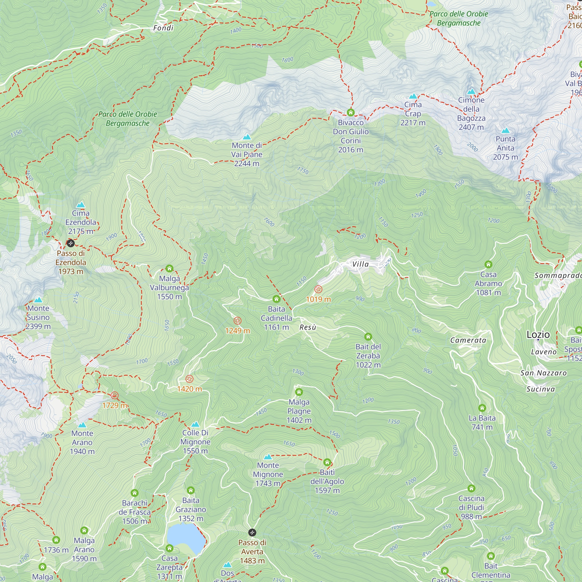 Baita Elisa map