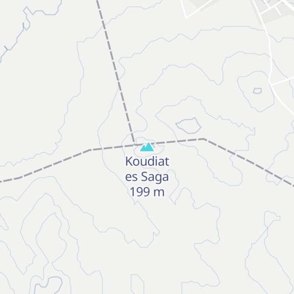 Map of Koudiat es Saga