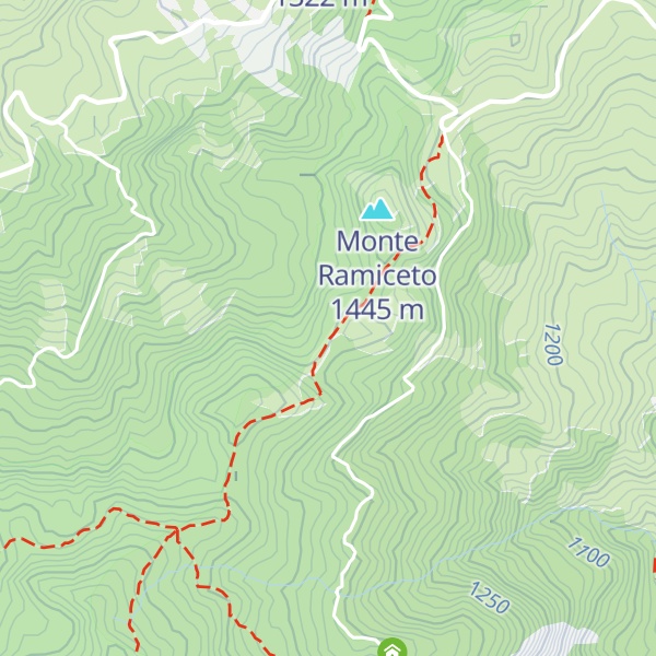Map of Monte Piano
