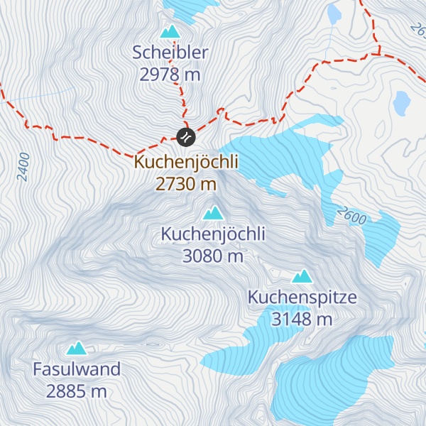 Map of Kuchenjöchli