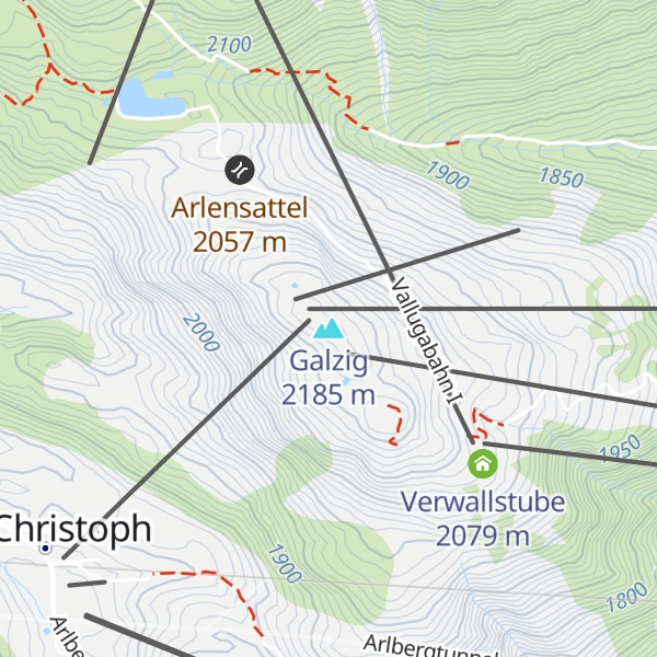 Map of Galzig