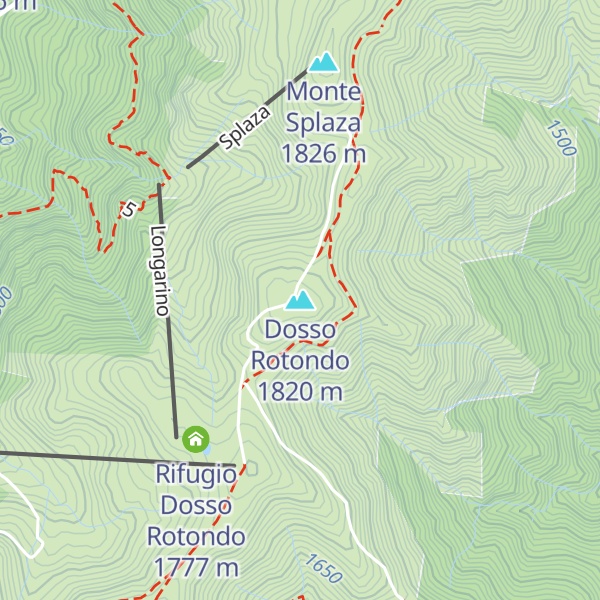 Map of Dosso Rotondo