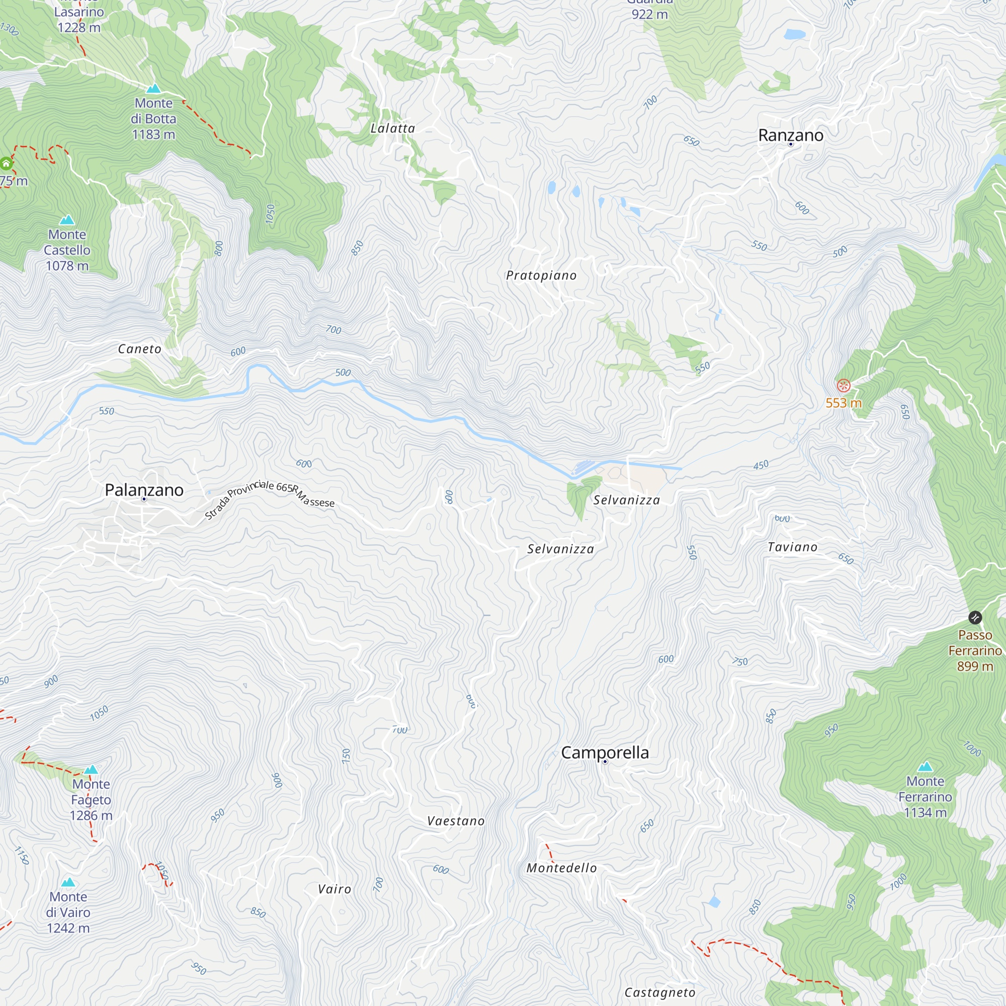 Capanna map
