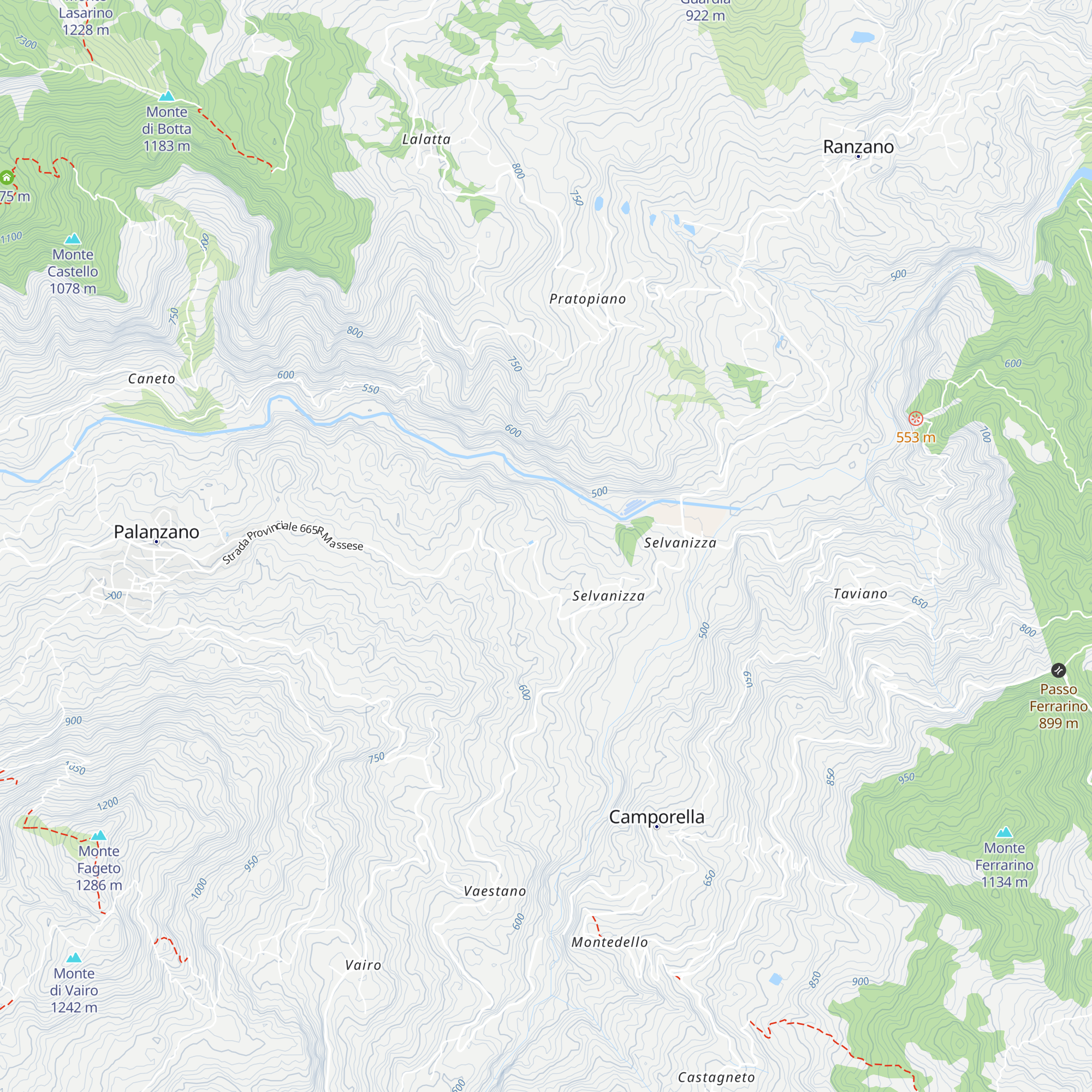 Capanna map