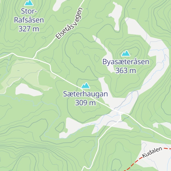 Map of Sæterhaugan